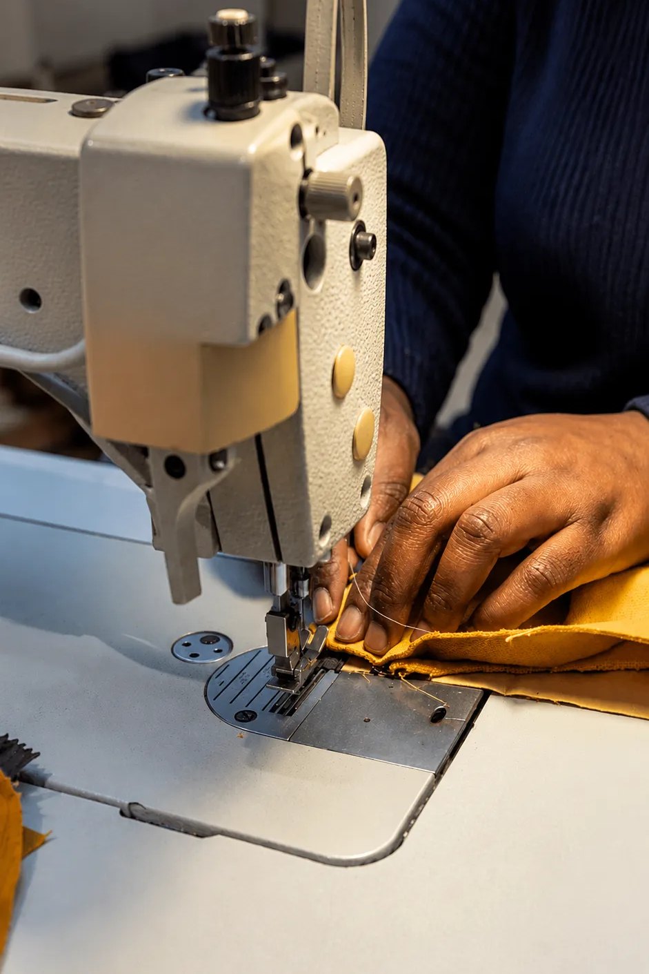 Apprentice learning to sew